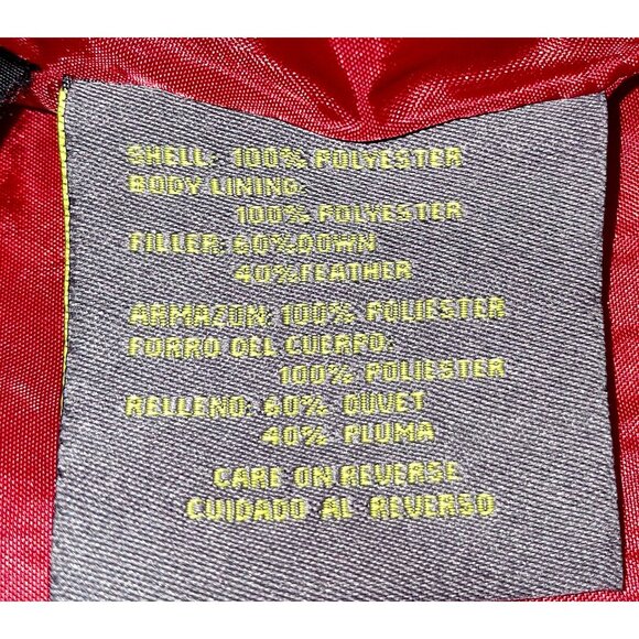 Kenneth Cole Reaction Red Quilted Puffer Vest With Pockets M Feather Cozycore - Picture 3 of 6